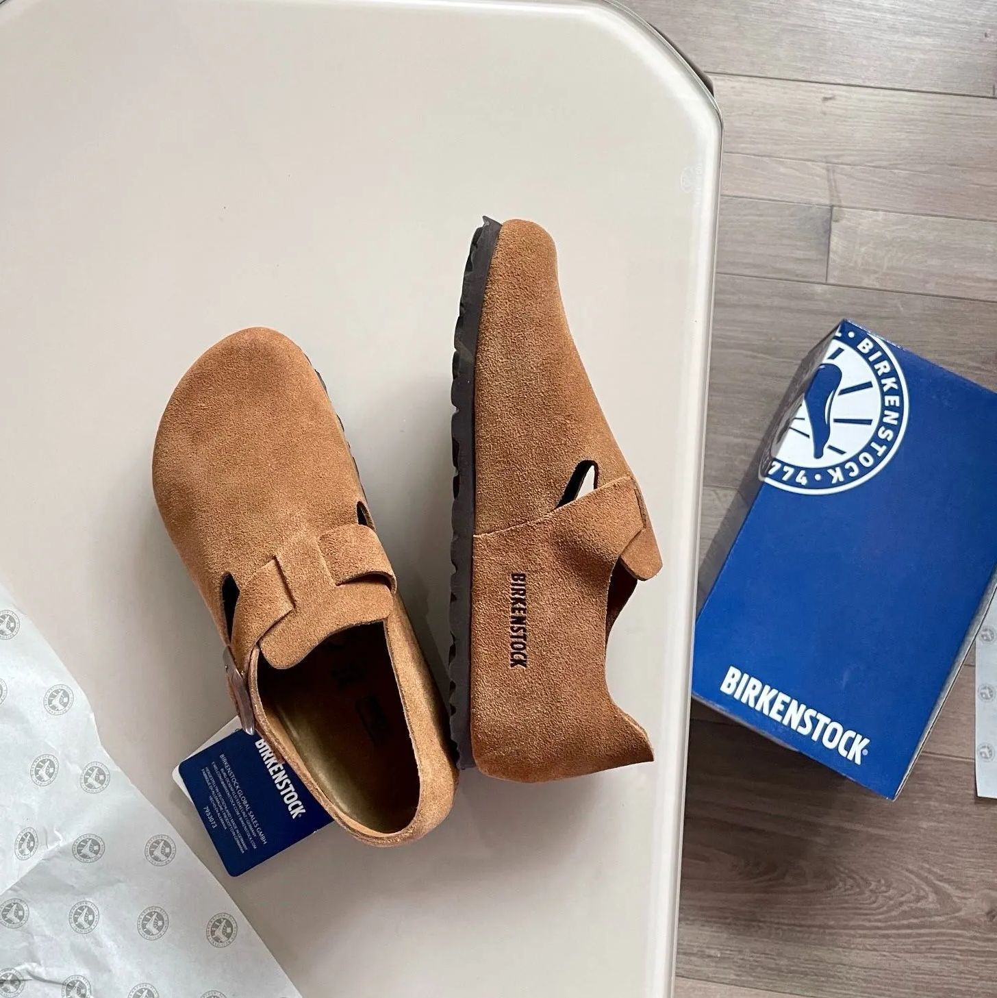 BIRKENSTOCK LONDON Casual Shoes/ビルケンシュトック ロンドン スエード レザー 箱付 ブラウン 男女兼用（35-44）  - メルカリ