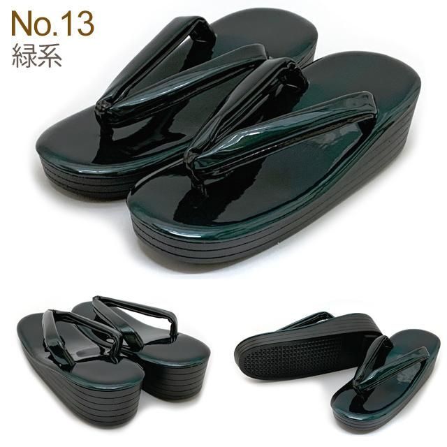草履 女性用 ウレタン底草履 S|M|L|LL|3Lサイズ ヒール5.5cmのレディース草履 えらべる５サイズ 緑系
