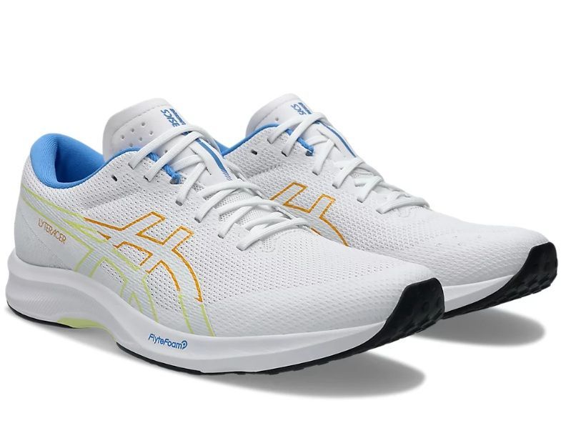 asics ランニングシューズ LYTERACER6 メンズ足幅ノーマル 1011B971 100 ホワイトー|アンバー 25.0～28.0