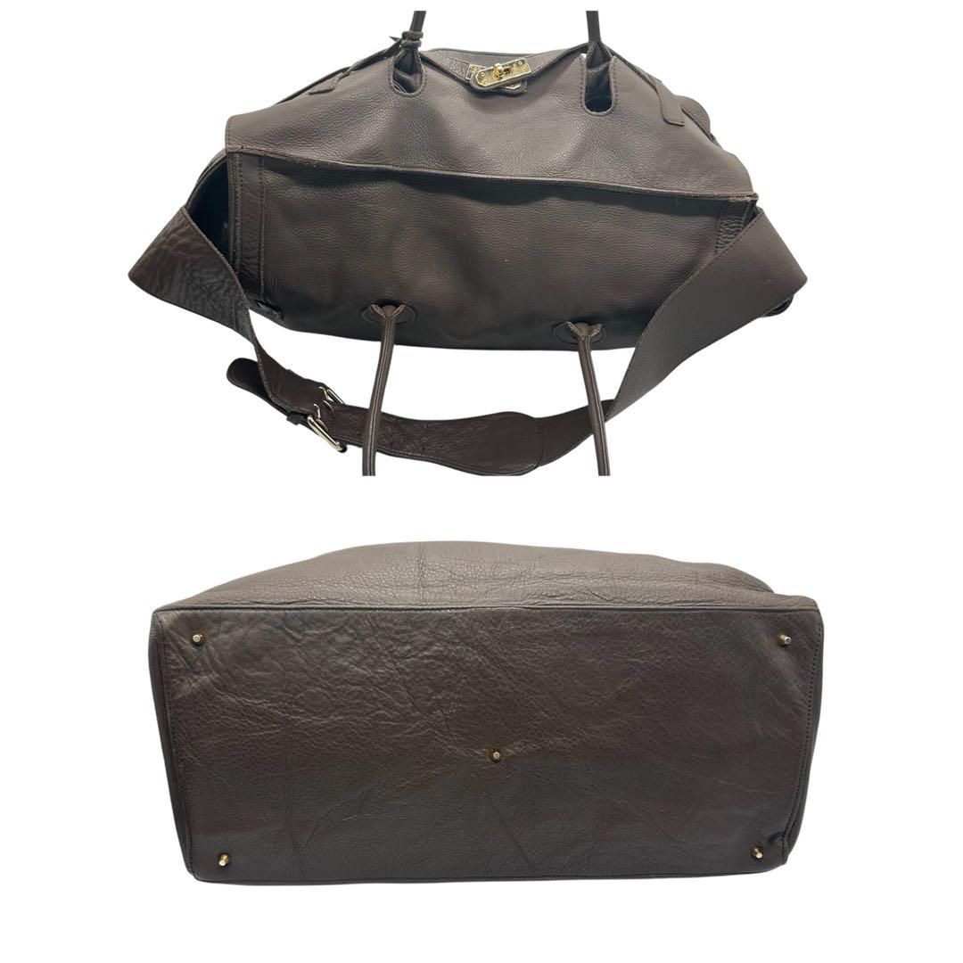良品 2198 LORINZA ボストンバッグ 2way ターンロック レザー 良品 2198 LORINZA ボストンバッグ 2way ターンロック レザー