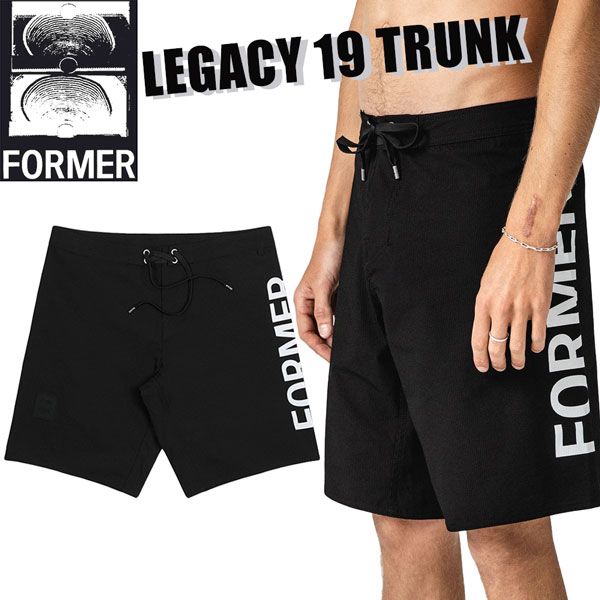 ボードショーツ 海パン FORMER フォーマー LEGACY 19 TRUNK BLACK DANE REYNOLDS - メルカリ