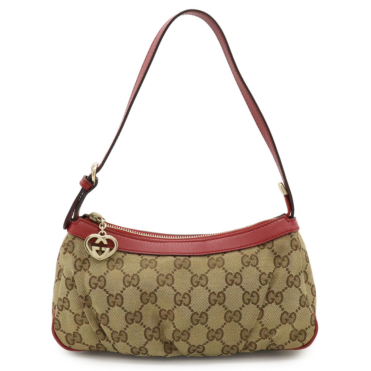 GUCCI グッチ GGキャンバス ラブリーハート アクセサリーポーチ 