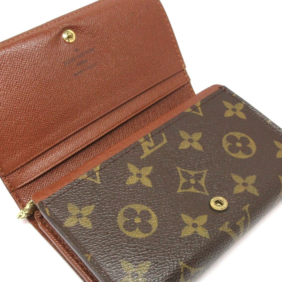 LOUIS VUITTON(ルイヴィトン) 2つ折り財布 モノグラム ポルト モネ・ビエ トレゾール M61730 - メルカリ