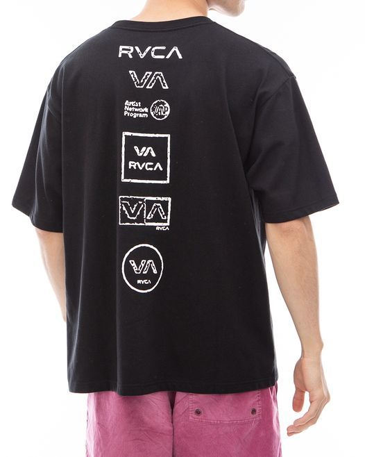 2024春夏 新品【RVCA/ルーカ/ルカ】ALL LOGO Ｔシャツ  BLK メンズ BE04A-236