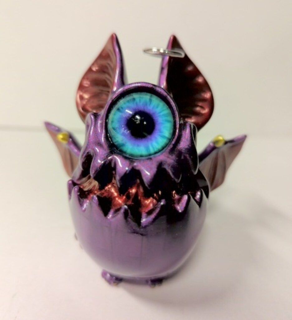 UNDEAD TOYS KAGEMARU DESIGNS チャイビー 紫ラメ/ワインレッド/水色目