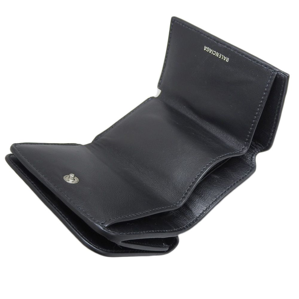 本物保証】 超美品 バレンシアガ BALENCIAGA ロゴ コンパクト