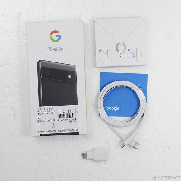 Google Pixel6a チャコール 箱付き 中古品〕 Google Pixel 6a 128GB チャコール GB17L au SIMフリー