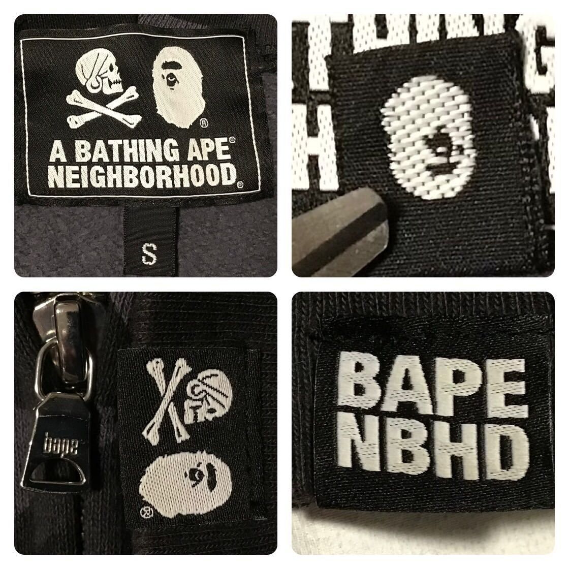 NEIGHBORHOOD シャーク スカル パーカー BAPE BAPE × NEIGHBORHOOD シャーク パーカー Mサイズ shark full zip