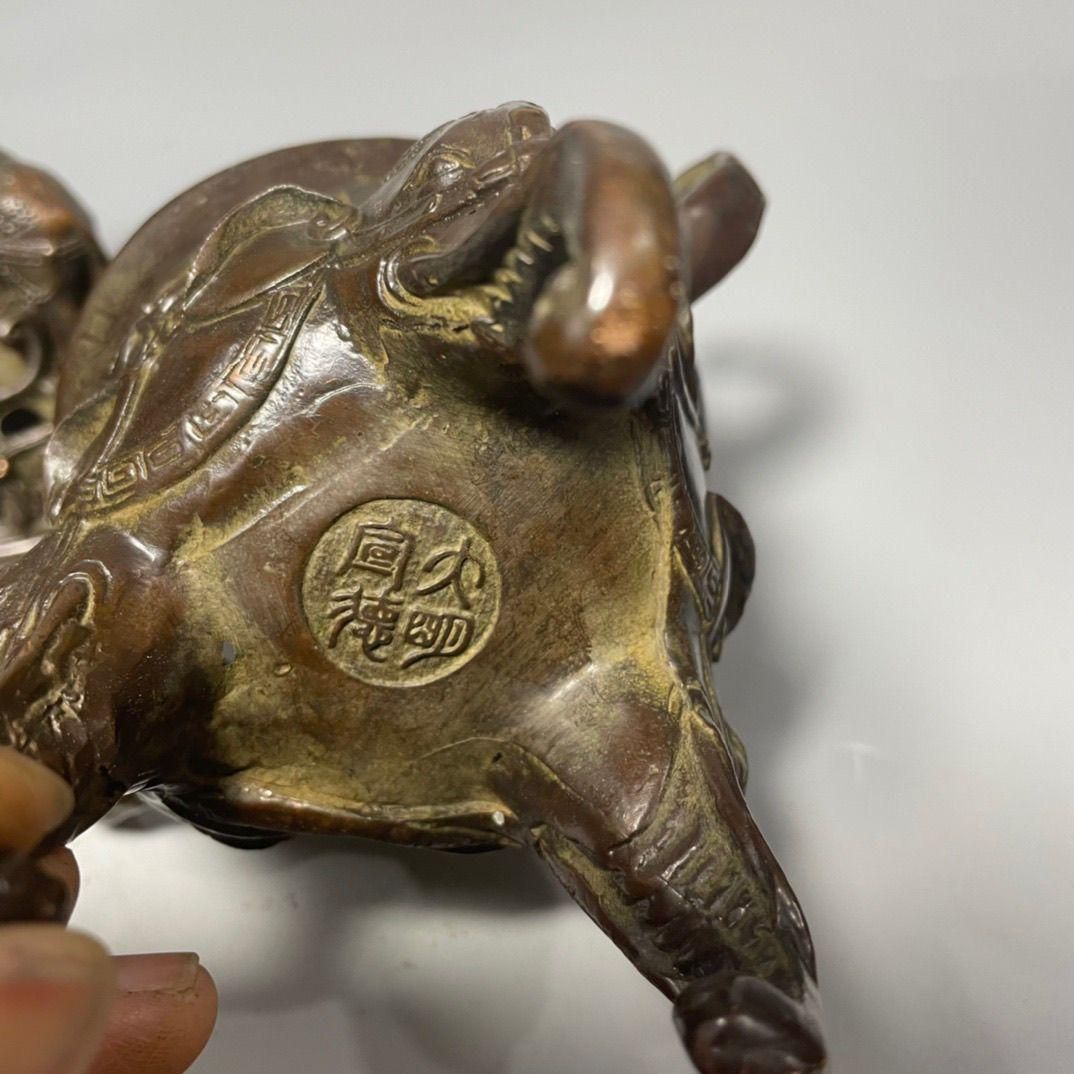 吉祥象薫香炉 仏堂香具 工芸品 美術品 置物 吉祥象薫香炉 仏堂香具 工芸品 美術品 置物 - メルカリ