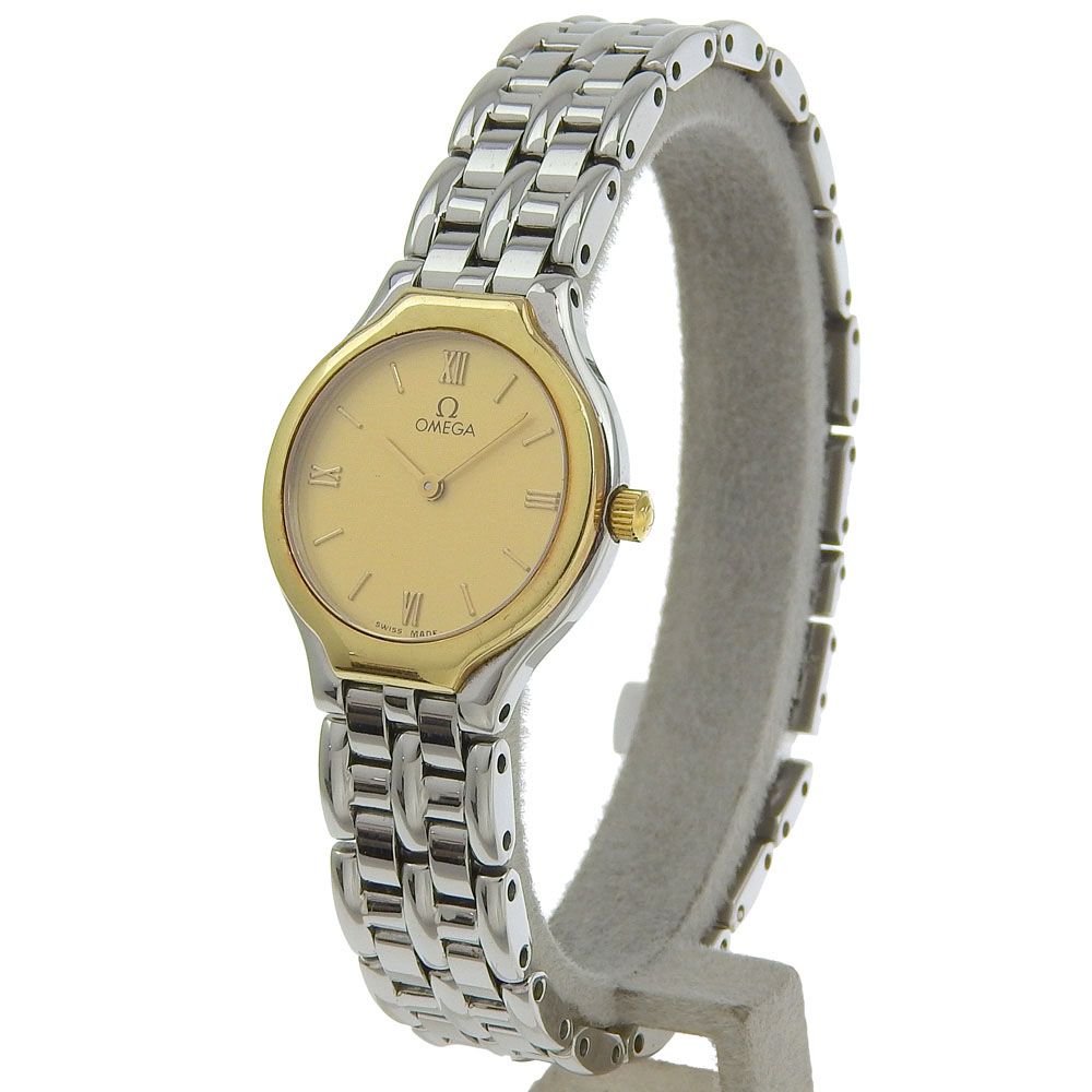 本物保証】 箱・保付 超美品 オメガ OMEGA デビル 4360 13 ゴールド  