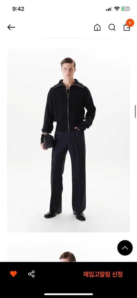 タイル 90S WOOL BLEND PALAZZO PANTS DARK NA