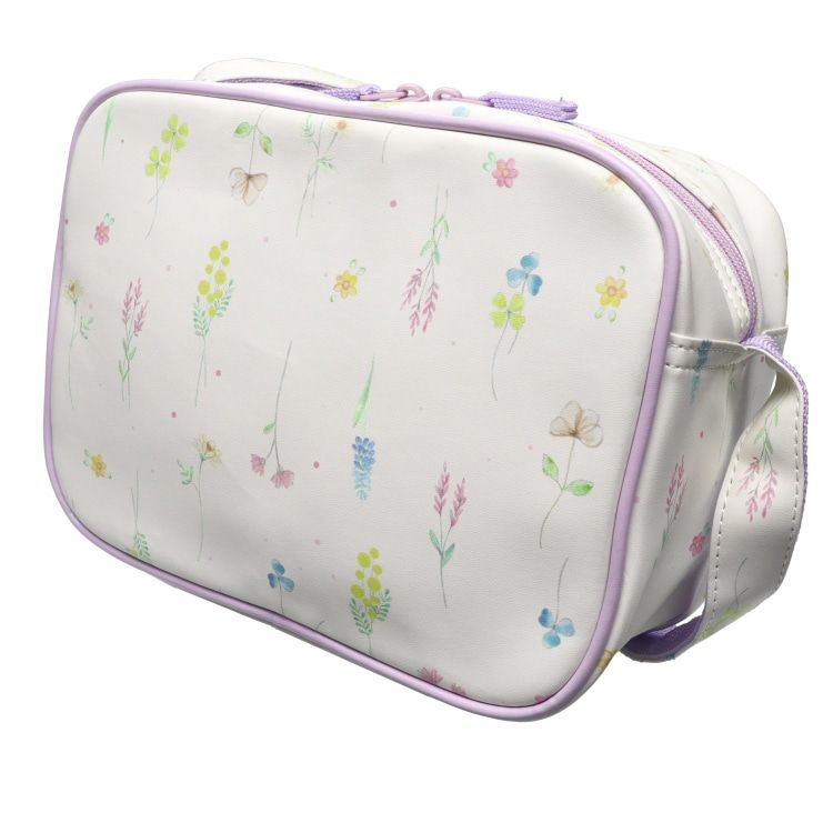 入園入学準備グッズ♡4点セット♡うさぎシルエット✖️イエロー♡ラスト1セット キッズフォーレ Kids Foret お花・うさぎ総柄通園バッグ /丸高