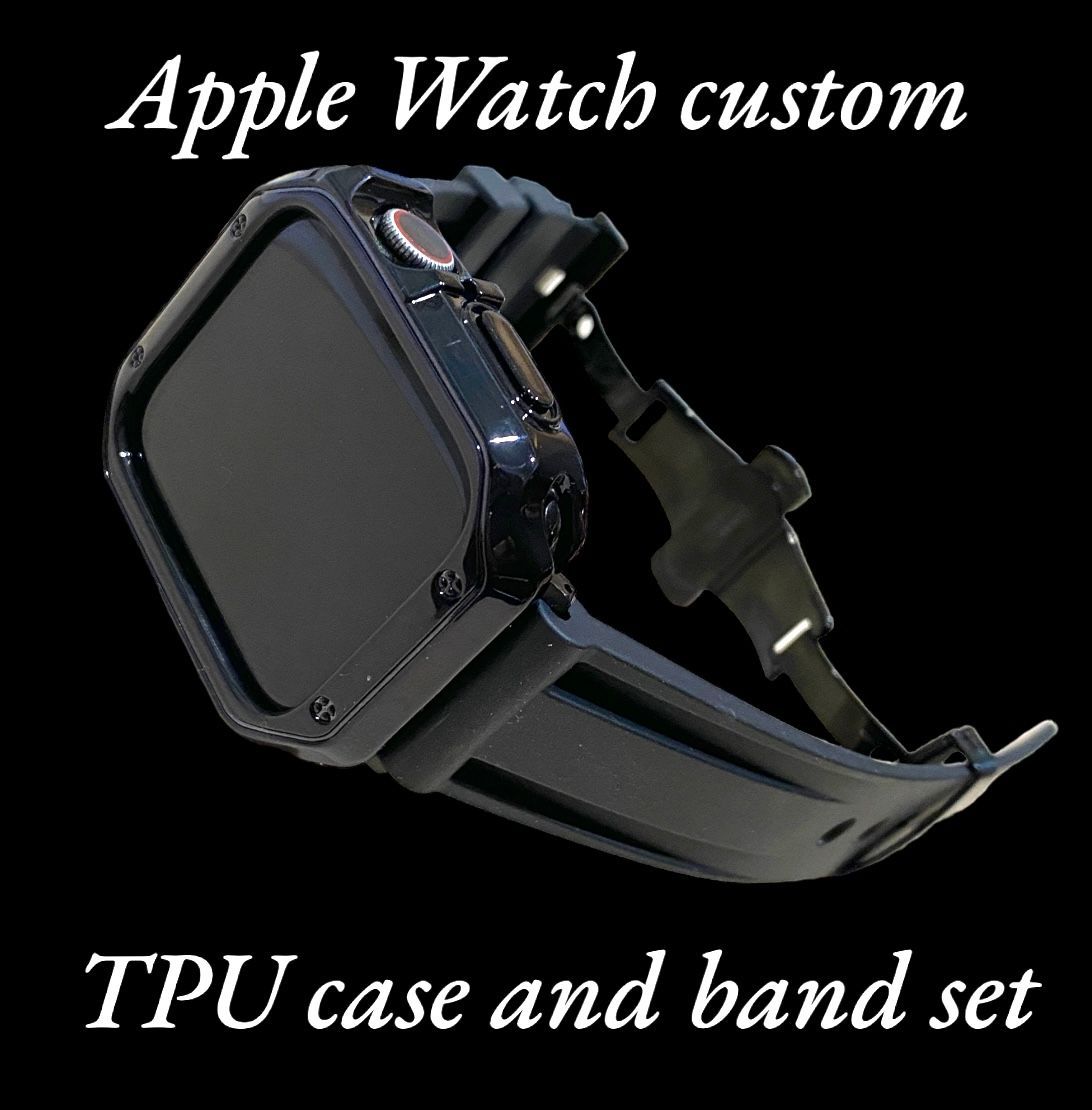 40mm シリコン ラバーベルト AppleWatch カバー - ラバーベルト