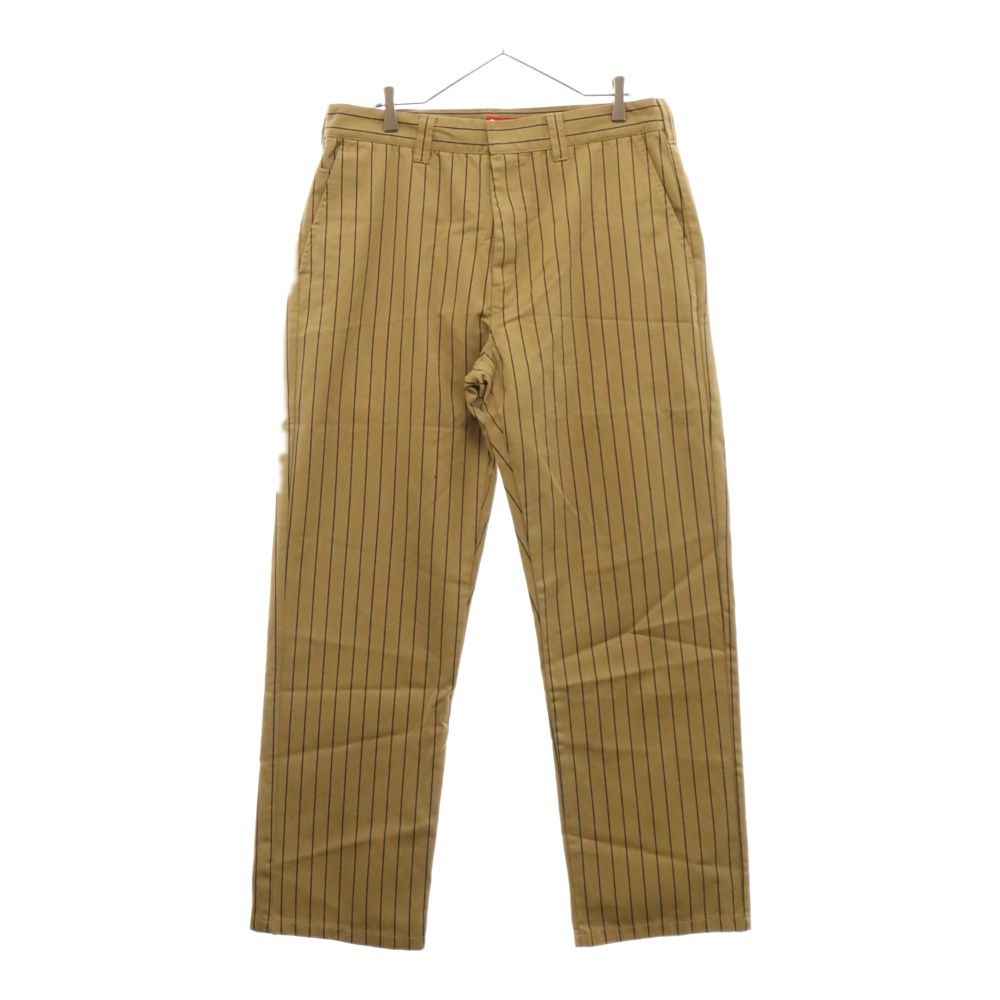 SUPREME (シュプリーム) 21SS Stripe Work Pants ストライプ ワークパンツ ブラウン