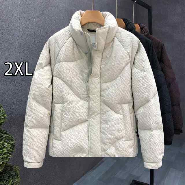2XL 秋冬 コーデ メンズ 服 シンプル ファッション オシャレ 大人 かっこいい 大きいサイズ ストリート 紳士服 ダウン ジャケット アウター 暖かい ハイエンド トップス