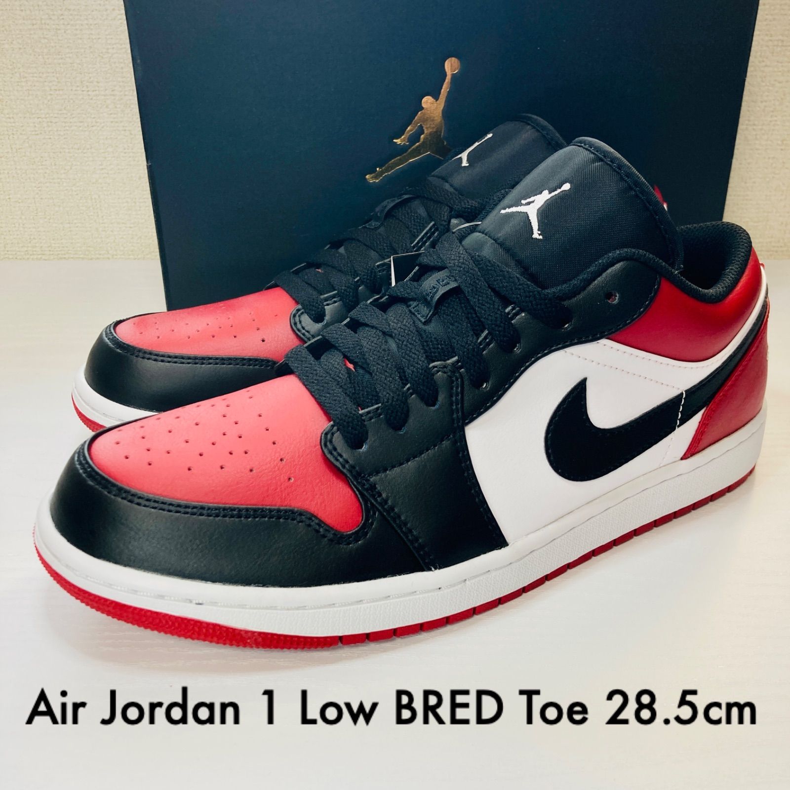 フォロー10%OFF】Nike Air Jordan 1 Low Bred Toe - メルカリ