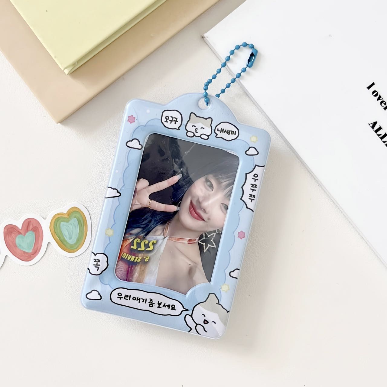カードホルダー キーホルダー かわいい 韓国 kpopカード 写真