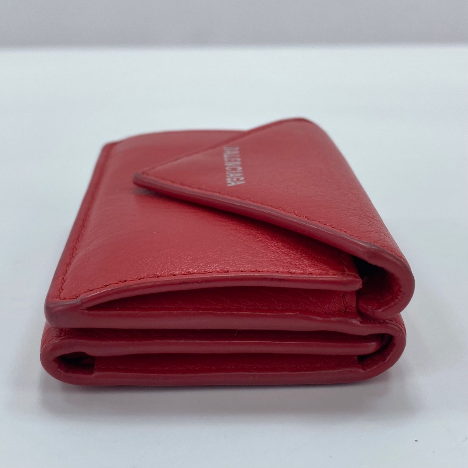 BALENCIAGA レッド 三つ折り財布 バレンシアガ BALENCIAGA レザー 三