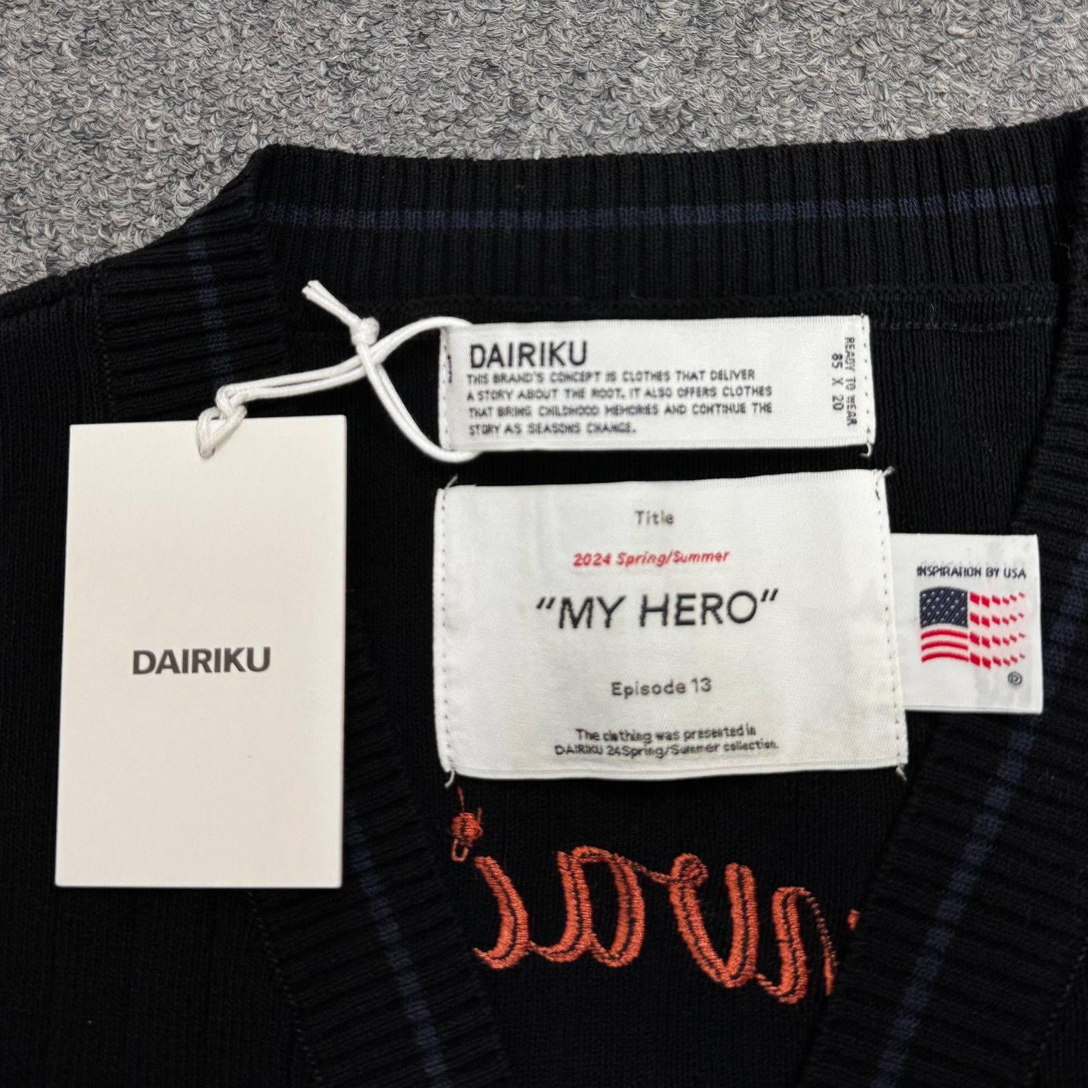 参考上代68200円 未使用品 DAIRIKU 24SS Hawaii Zip Up Knit 参考上代68200円 未使用品 DAIRIKU 24SS Hawaii Zip Up Knit
