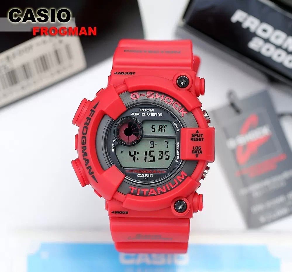 CASIO G-SHOCK DW-8200F-4JR フロッグマン2000 赤蛙 - 時計