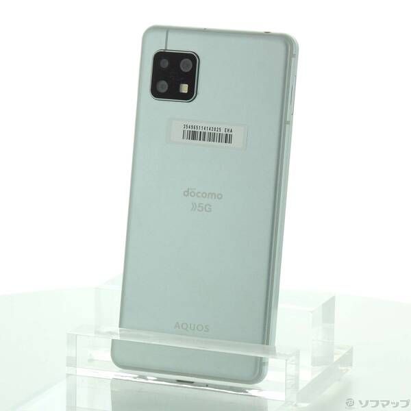 中古品〕 AQUOS sense5G 64GB オリーブシルバー SH-53A docomoロック