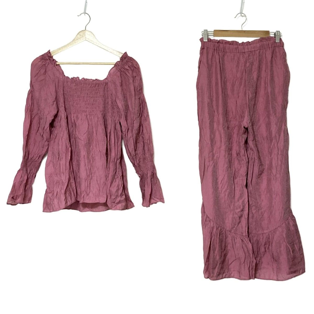 gelato pique ジェラートピケ レディースパンツセットアップ レディース - ピンク ウエストゴム