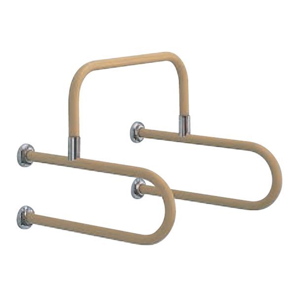 7営業日以内発送 シロクマ NO.857|550×600 アイボリ D型丸棒手すり 小便器用 No．857 550×600 アイボリ NO.857550×600アイボリ 沖縄離島販売不可