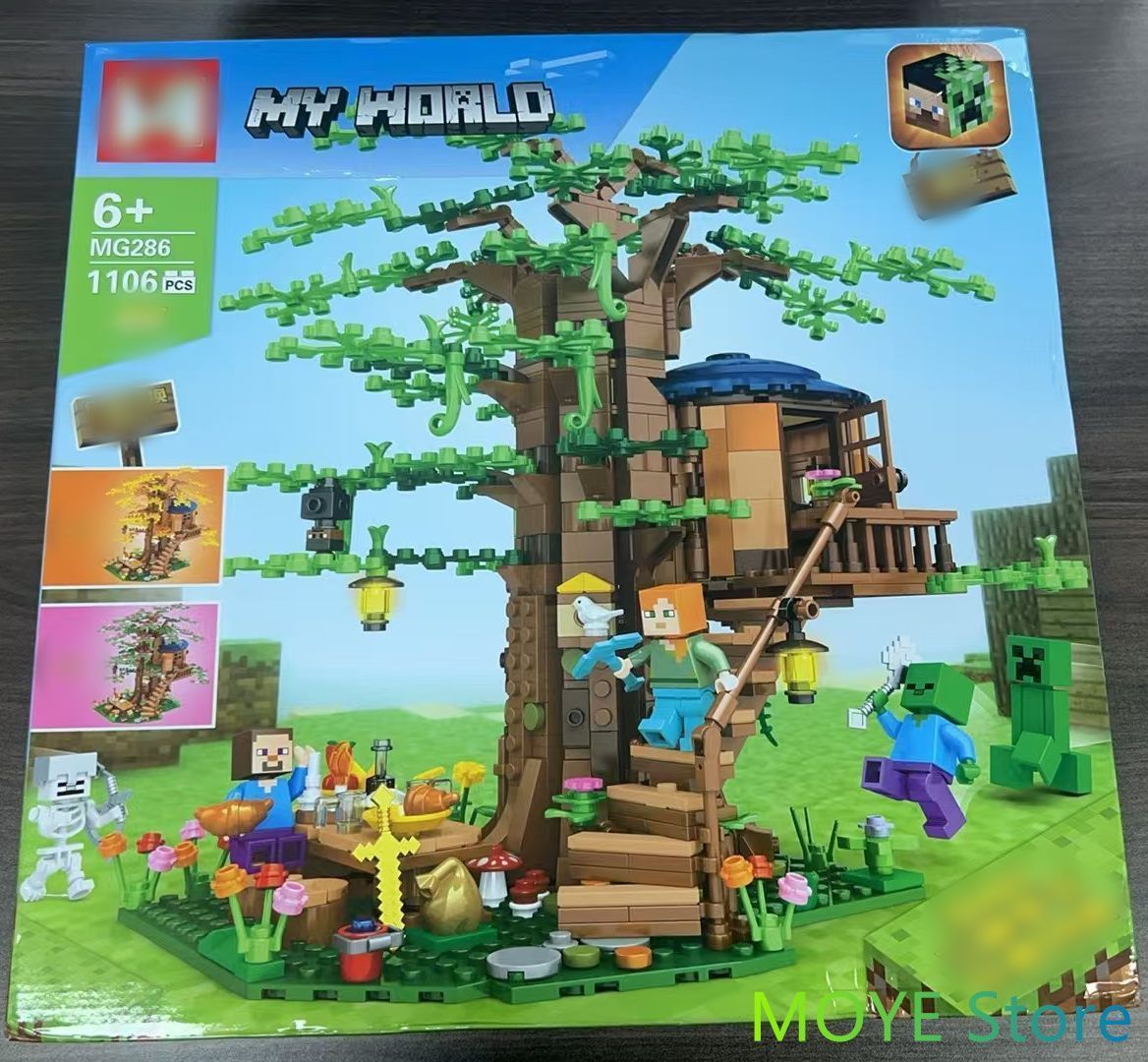 LEGO レゴ互換品 ツリーハウス ブロック おもちゃ 玩具 1106pcs ミニフィグ 知育玩具 子供 組み立て 学習玩具 クリスマス プレゼント 入学 お祝い