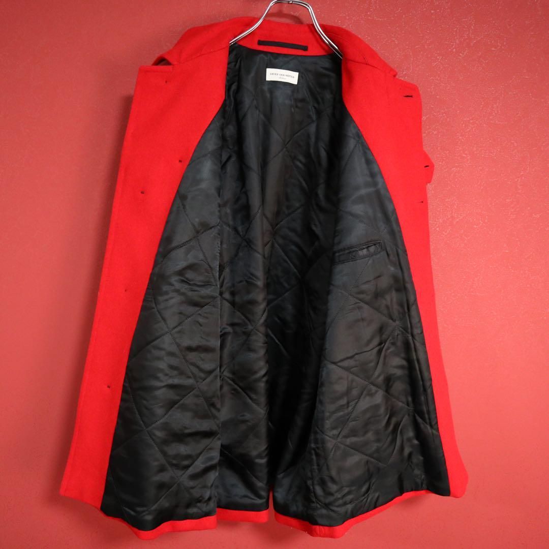 ドリスヴァンノッテン 袖切り替え　ベーシックコート 極美品】ドリスヴァンノッテン 17AW 袖切り替え ボタンデザイン コート