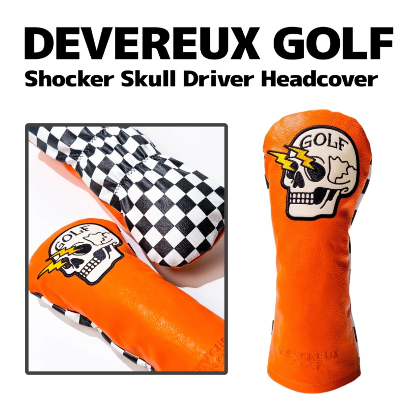 DEVEREUXGOLF スカルヘッドカバー