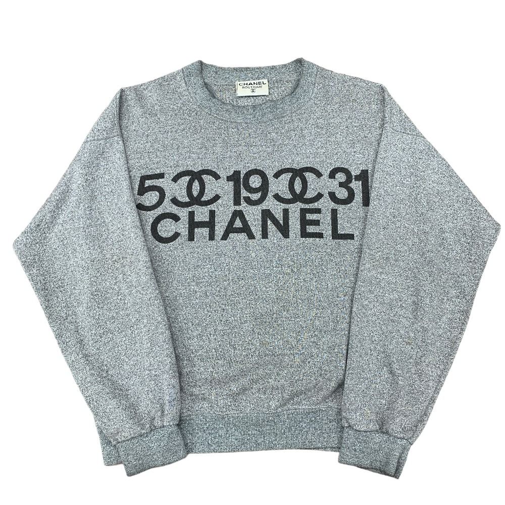 CHANEL シャネル スウェット トレーナー 5 19 31 ココマーク ロゴ １９９０年代 ヴィンテージ グレー 中古 tdc-001861-4d  - メルカリ