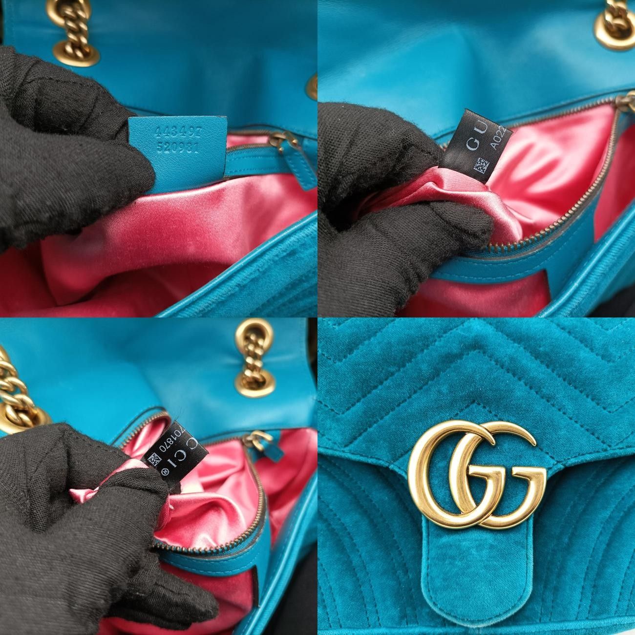 グッチGucciGGマーモント ブルー