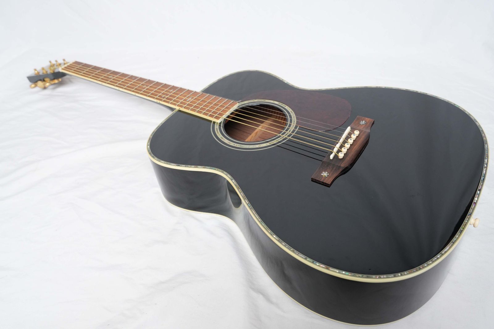 ☆Aria Dreadnought☆AF-60 BK トップ＆バック単板モデル 美品