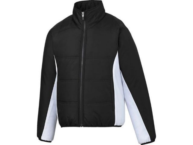 asics アシックス GS.Jr.GROUND COAT ブラックxホワイト 160 BAG10J 9001 | スポーツ 運動 衣類 衣料品 服 ウエア ウェア 野球 ベースボール アウター グラウンドコート 子供 子ども キッズ ジュニア ポケ