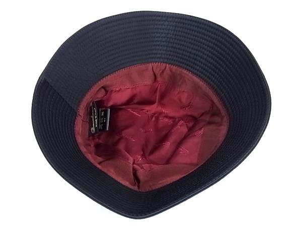極美品✨ ボルサリーノ ウールキャップ ハット ブラック メンズ Borsalino】ボルサリーノ ハット ハット ウール×レザー 黒