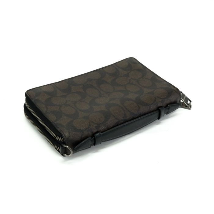 コーチCOACH 長財布 オーガナイザー シグネチャー グレー系