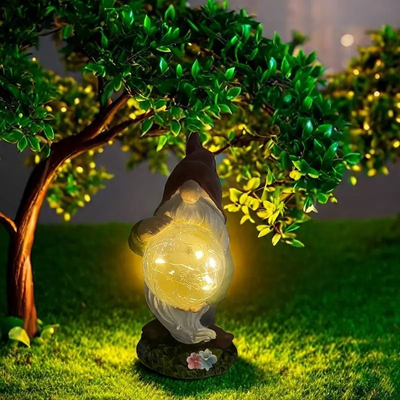 ノームの灯り　小人　ソーラーガーデンライト・防水 ノームの灯り 小人 ソーラーガーデンライト・防水 庭 ソーラーライト