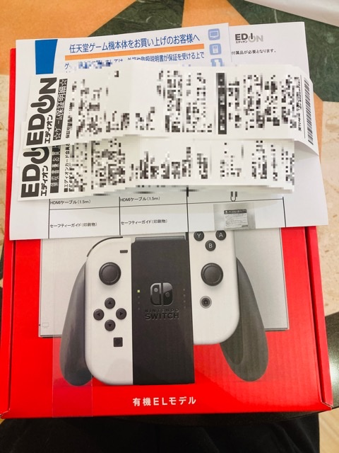 魅了 任天堂switch 白黒 店舗印 保証書あり未開封 有機EL 家庭用ゲーム