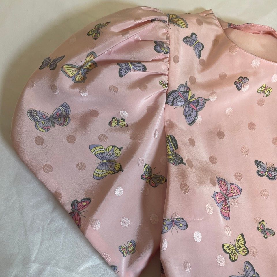 HANAE MORI NEWYORK 蝶柄 ワンピース