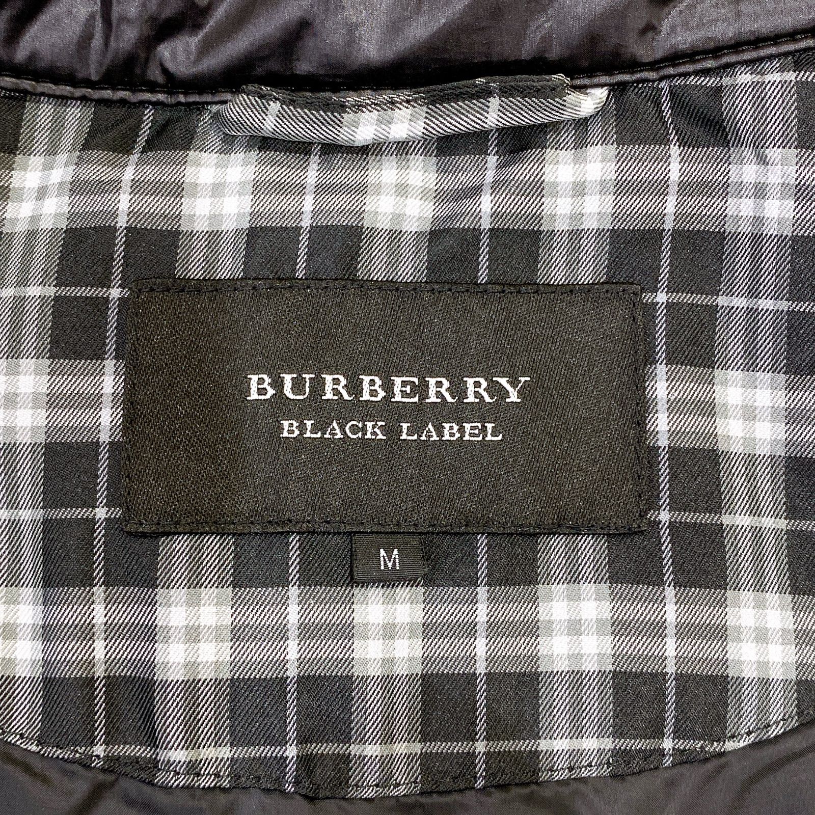 □BUBERRY BLACK LABEL キルティング ダウン ジャケット Mサイズ 