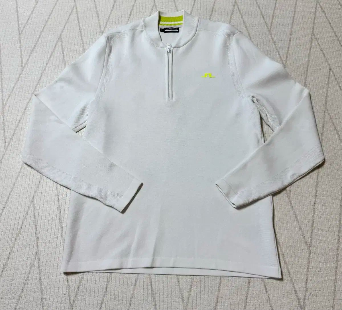 LINDBERG リンドバーグ ホワイト VISCOSE 長袖 ハーフジップ M