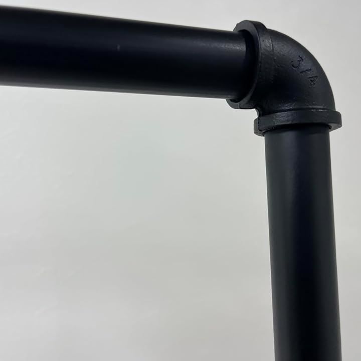 FiDi ハンガーラック ガス管 アイアン 黒 パイプ インダストリアル