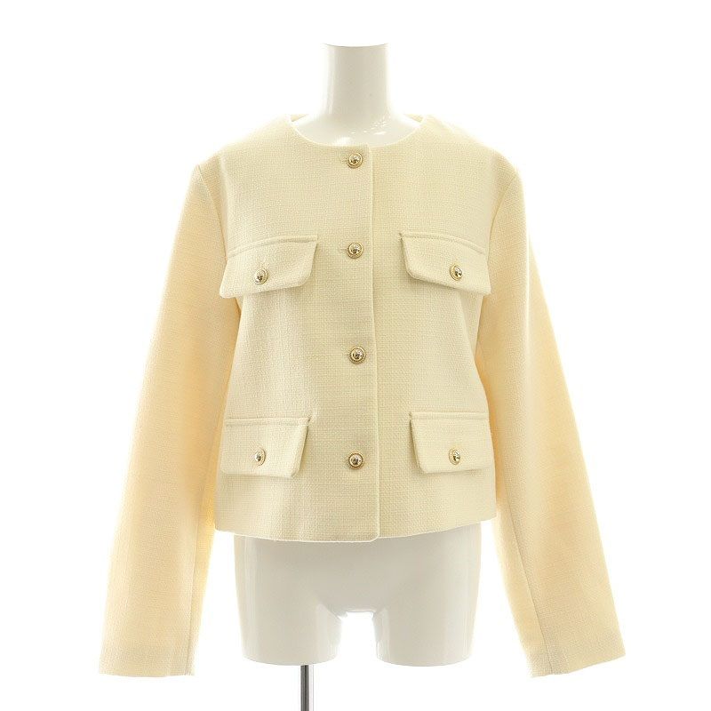 ZARA ザラ クロップドブレザー ZARA - ZARA クロップド ブレザー Mサイズ ブラックの通販 by
