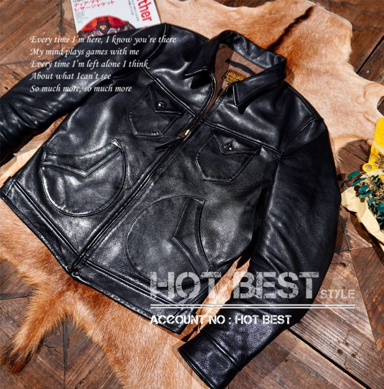 上質　メンズ　レザー　ジャケット　牛革　カウハイド　復刻30年代スタイル レア色　シングルライダース　レザージャケット  オイルレザー  トスカーナ植物鞣し革 1.5mm カウハイド 復刻30'sスタイル ウォッシュ加工 ヴィンテージ