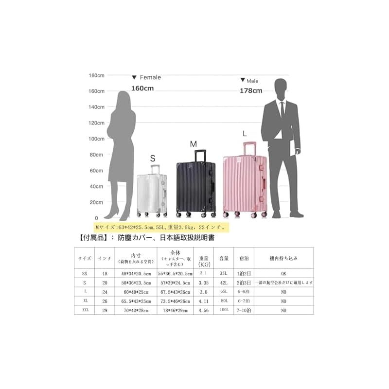 YUWEIJIE 大型スーツケース65L YUWEIJIE 大型スーツケース65L スーツ