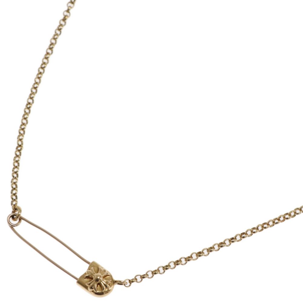 CHROME HEARTS (クロムハーツ) 22K SAFETY PIN/ROLL CH CROSS 16inch
