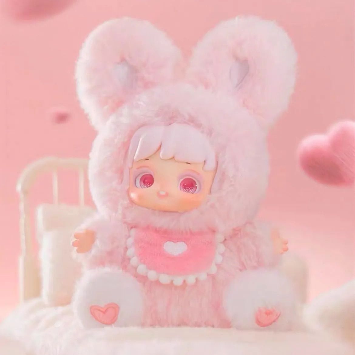 開封済】JOTOYS 奇偶潮乐 Miana 晚安兔友 “おやすみうさぎ” 海外