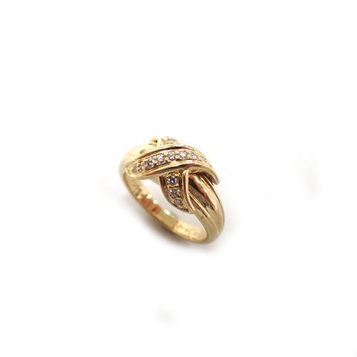 TIFFANY&Co. ティファニー 750 K18 ダイヤモンド 15P シグネチャー 