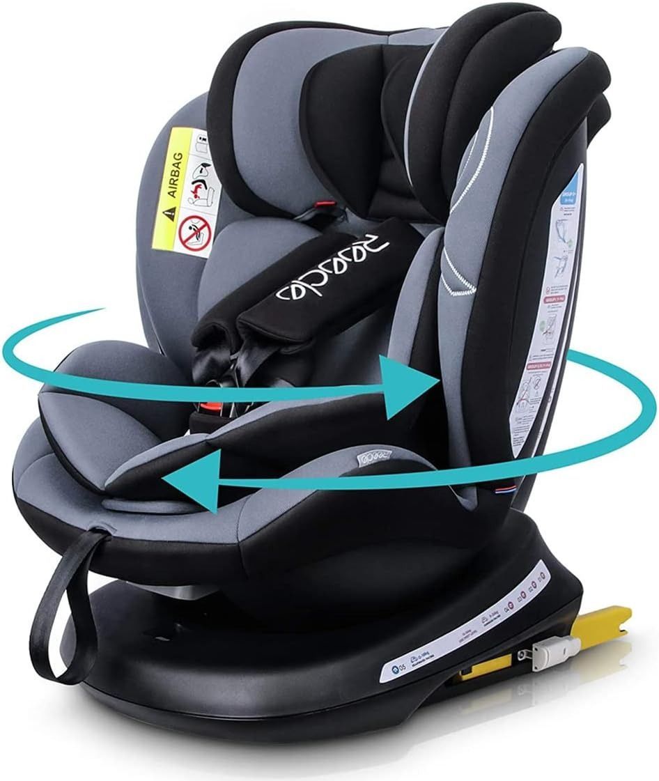 Reecle チャイルドシート 360° 回転式 新生児~12歳頃 (0~36kg) ISOFIX