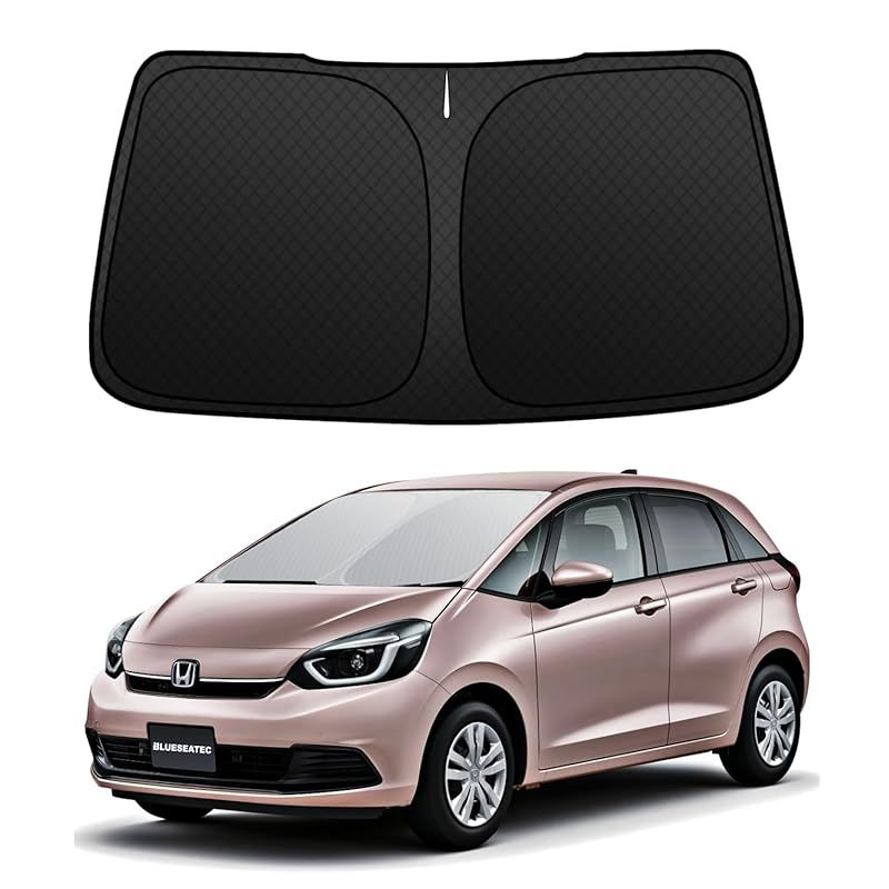 【令和6年 厚い5層構造】BLUESEATEC ホンダ 新型フィット 4代目 gr系 フロントサンシェード Honda Fit フロントガラス用 GR1 GR2 GR3 GR4 GR5 GR6 GR7 GR8 車種専用 車用 サンシェード 2020.2~現 1